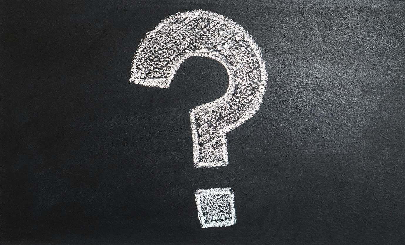 A question mark depicting global uncertainty